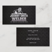 スローガンの名刺を歓迎 名刺 (正面/裏面)