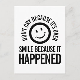 スローガンはがきだからって泣くなスマイル ポストカード
