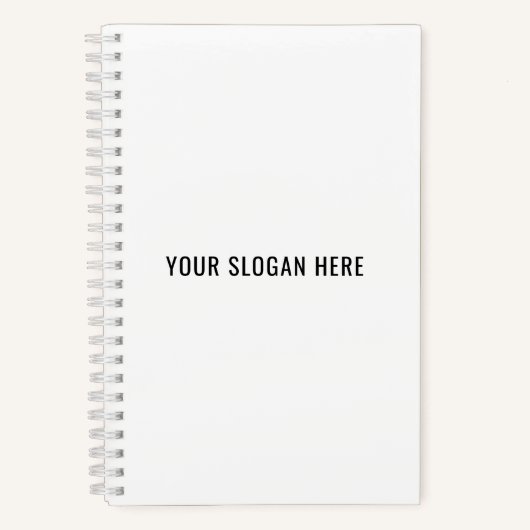 スローガンまたは引用文を追加パーソナライズされたする ノートブック (正面)