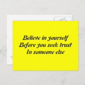 スローガンやる気を起こさせる ポストカード (正面/裏面)