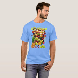 スローガンを掲げた新鮮な果物の種類 Tシャツ