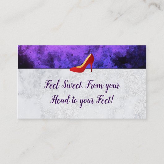 スローガンを用いる美しいの名刺 名刺 (裏面)