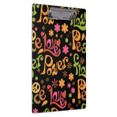 スローガンアートの平和と愛 クリップボード (右)