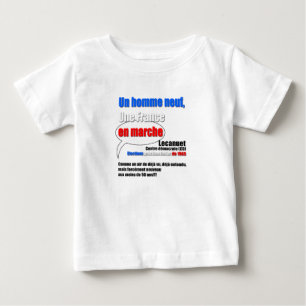 スローガンエンマルシュホワイトベビーティー ベビーTシャツ