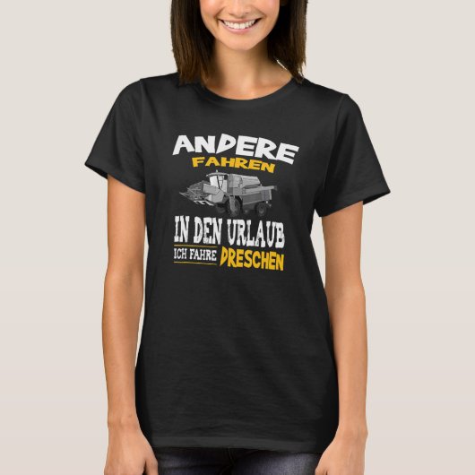 スローガンコンバインBauer Ich Fahre Dreschen Tシャツ (正面)