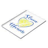 スローガンスラバウクレニグローリートゥウクライナハート ノートブック (左側)