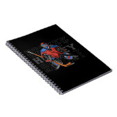 スローガン付きフィールドホッケーゴアリー – アイスホッケー ノートブック (右側)