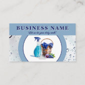 スローガン付きプロフェッショナル清掃業務 名刺 (裏面)