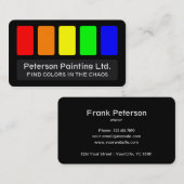 スローガン付きペンキ屋名刺 名刺 (正面/裏面)