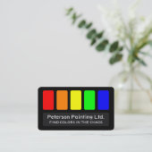 スローガン付きペンキ屋名刺 名刺 (スタンド正面)