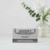 スローガン付き給排水衛生設備配管名刺 名刺 (スタンド正面)