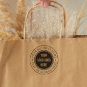 スローガン付カスタムきモダンラウンドビジネスロゴ セルフインキングスタンプ