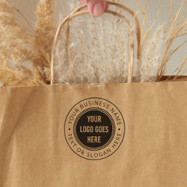 スローガン付カスタムきモダンラウンドビジネスロゴ セルフインキングスタンプ