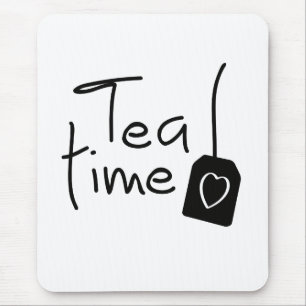 スローガン茶の時間 – theeetijd.コピエthreinken. マウスパッド