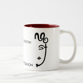 スローガン1&2のロゴのマグ ツートーンマグカップ