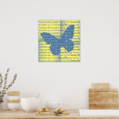 スローガン・バタフライ ポスター (キッチン)