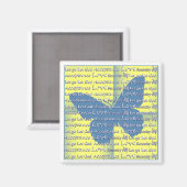 スローガン・バタフライ マグネット (正面/裏面)