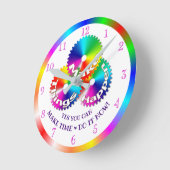 スローガン,物事を成し遂やる気を起こさせるげる ラウンド壁時計 (傾斜)