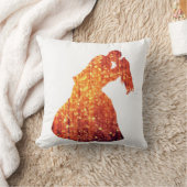 スロークッション，ゴールデンカップル，キス，ロマンス クッション (ブランケット)