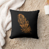 スロークッション、ゴールデンフェザーアート クッション (ブランケット)