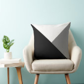 スロークッション – 抽象芸術三角形Blk/Gray/White クッション (椅子)