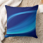 スロークッション – 抽象芸術澄んブルー クッション (ブランケット)