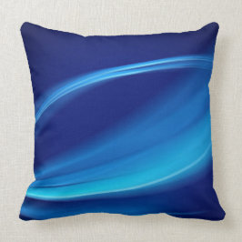 スロークッション – 抽象芸術澄んブルー クッション