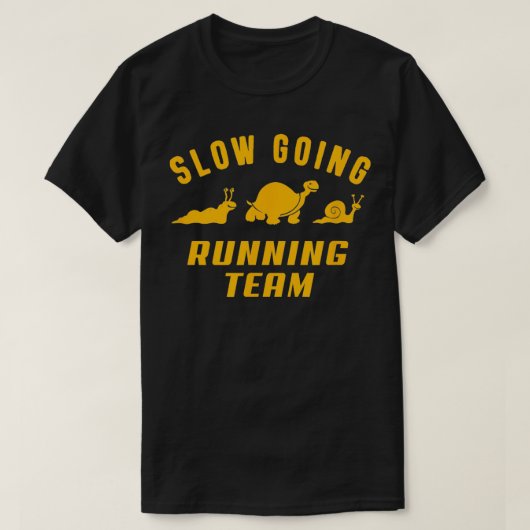 スローゴーランニングルのチーム Tシャツ (デザイン正面)