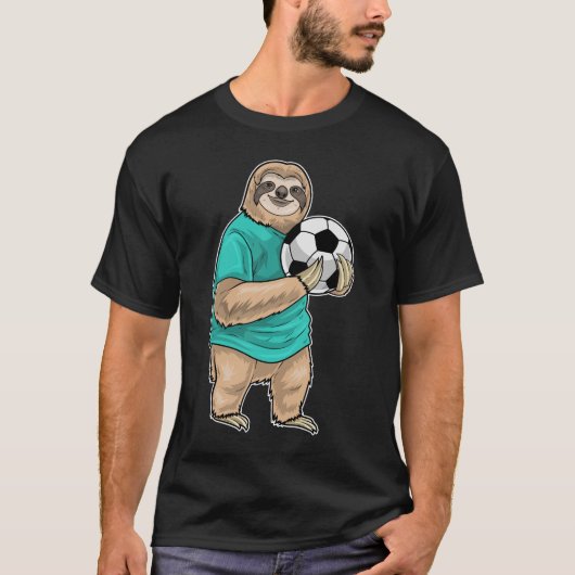 スローゴールキーパー サッカー スポーツ Tシャツ (正面)