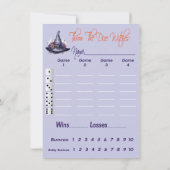 スローサイコロウィッチハロウィーンスコアカードバンコ 招待状 (裏面)