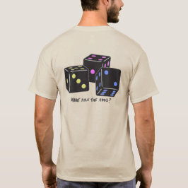 スローサイコロ- 2つの画像 Tシャツ