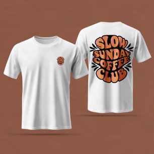 スローサンデーコーヒークラブ、コーヒー恋人デザイン Tシャツ