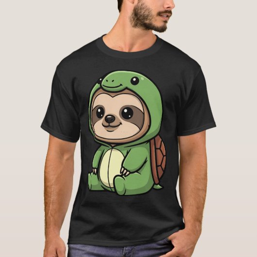 スローサートル かわいい動物 ギフト Tシャツ (正面)