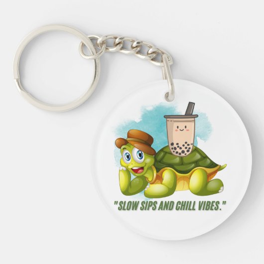 スローシップと冷たい雰囲気 キーホルダー (正面)