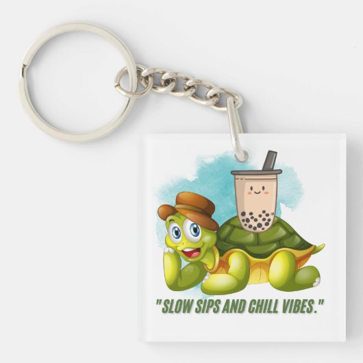 スローシップと冷たい雰囲気 キーホルダー (正面)