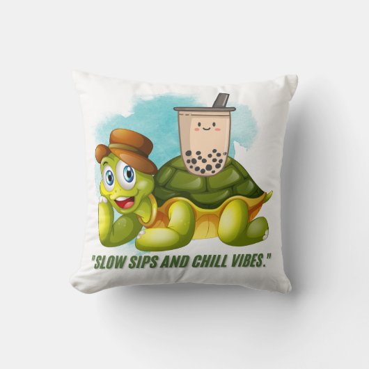 スローシップと冷たい雰囲気 クッション (正面)