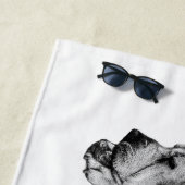 スローショア、幸せな骨 ビーチタオル (インサイチュ)