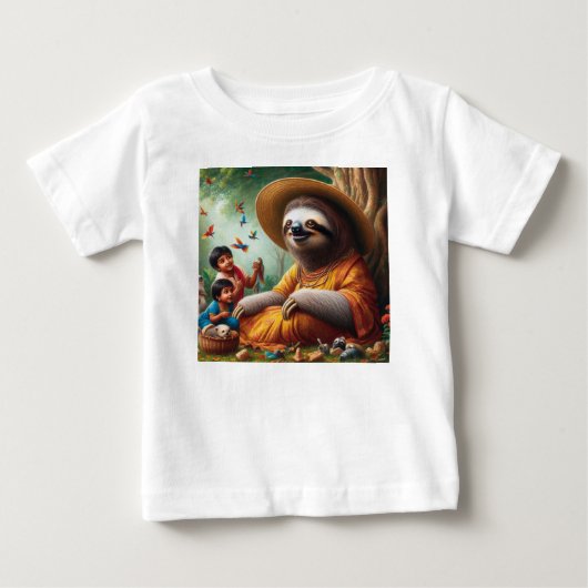 スロースおばあちゃん ベビーTシャツ (正面)
