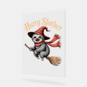 スロースかわいいハロウィンおもしろいウィッチエッセンシャルTシャツ アクリルサイン (傾斜)