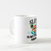 スロースが私の精神動物 - かわいい コーヒーマグ コーヒーマグカップ (正面左)