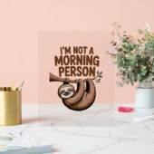 スロースことわざ私は朝ではない人 アクリルサイン (ウェディング)