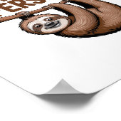 スロースことわざ私は朝ではない人 ポスター (角)