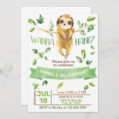 スロースつるは招待だ。 招待状 (正面/裏面)