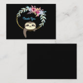 スロースつるリースフラワーサンキューカード ノートカード (正面/裏面)