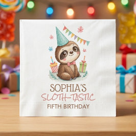 スロースとってもかわいい子供の誕生日 スタンダードカクテルナプキン