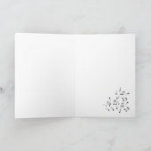 スロースと音楽の折り畳みグリーティングカード カード (内部)