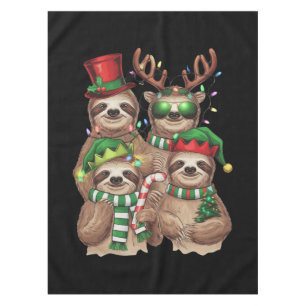 スロースのクリスマス めでたきスロークリスマス スロース愛好家へのギフト テーブルクロス