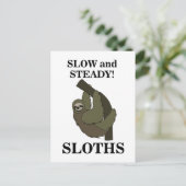 スロースのスロースは遅く安定したスロスおもしろいト ポストカード (スタンド正面)