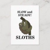 スロースのスロースは遅く安定したスロスおもしろいト 名刺 (正面)