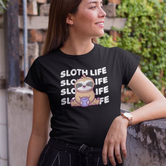 スロースの生活 |眠るナマケモノ Tシャツ